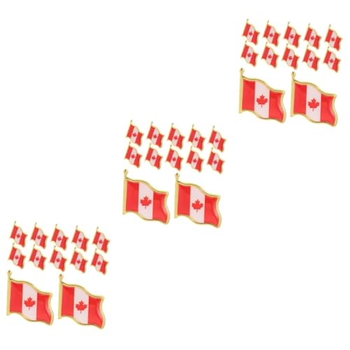 LIOOBO 3 Sätze Flagge Brosche Anstecker Metall Pin Abzeichen Für Kleidung Dekorative Anstecknadel Für Partys Und Besondere Anlässe 25 Stück * 3 von LIOOBO