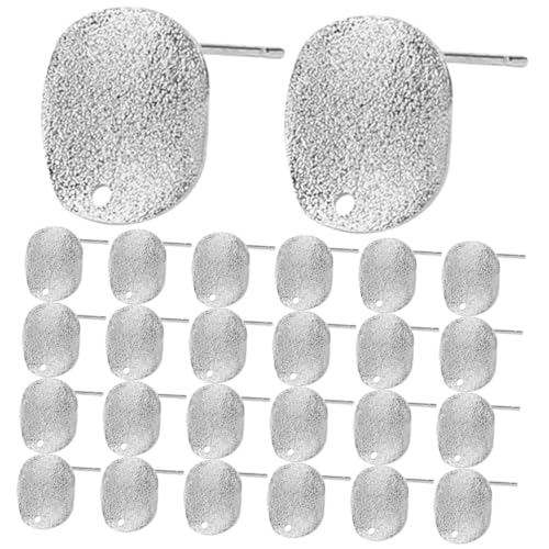 LIOOBO 30stücke Legierung Ohrring Basis Schmuck Herstellung Rohlinge Ohrringfassungen Diy Zubehör Edelstein Ohrring Herstellung Beiträge Schmuck Liefert von LIOOBO