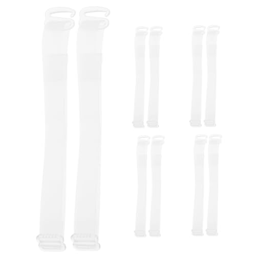 LIOOBO 5 Paare Verstellbare Anti rutsch Schuhriemen für Damen High Heels Transparente Abnehmbare Absatzriemen Komfortable Fersenhalter Elegant für Pumps und Damenschuhe von LIOOBO