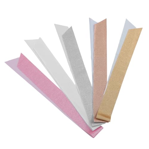 LIOOBO 5 Stück Blanko Glitzerschärpen Schärpen Partygeschenke Brautparty Dekorationen Für Geburtstage Hochzeiten Abschlussfeiern DIY Schönheitswettbewerbe Partys Und Heimkehr von LIOOBO