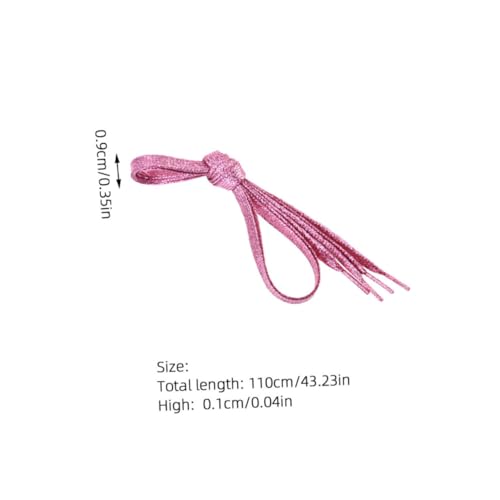 LIOOBO 5 Stück Teiliges Flache Pearlescent Schnürsenkel in Gold Silber Langlebige Bunte Schuhbänder für Damen und Herren Sneaker Modische Ersatz Shoelaces von LIOOBO