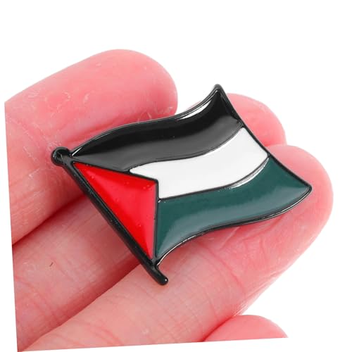 LIOOBO 5 Stück Teiliges Set Palästina Broschen aus Robustem Zinklegierungs metall Einzigartige Anstecknadeln mit Nationalflagge für Kleidung Taschen Feierlichkeiten und Veranstaltungen von LIOOBO