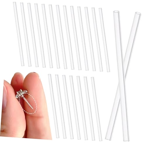 LIOOBO 50 Stück Weiche Silikon Ohrstecker Schutzkappen Transparente Anti-allergie Ohrringhülsen Leichte Ohrlochschutz Sleeves Installieren Geeignet für Damen und Mädchen von LIOOBO