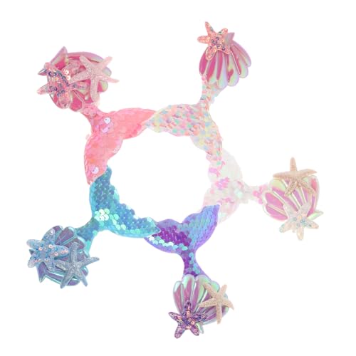 LIOOBO 5 Stück Meerjungfrau Haarspangen für Mädchen Glitzernde Pailletten Haarclips mit Haarschmuck für Partys und Täglichen Gebrauch von LIOOBO