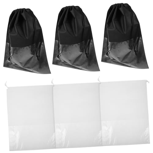 LIOOBO 6stücke Teiliges Schuhbeutel Mit Sichtfenster Tragbare Aufbewahrungstaschen Für Schuhe Staubdicht Und Vielseitig Einsetzbar Für Reisen Und Zuhause Geeignet Für Damen Und Herren von LIOOBO