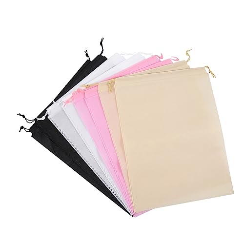 LIOOBO 8 Stück Kordelzug Schuhbeutel Vliesstoff Tragbare Organizer Tasche für Reisen Schuhsack mit Robustem Design für Männer und Frauen von LIOOBO