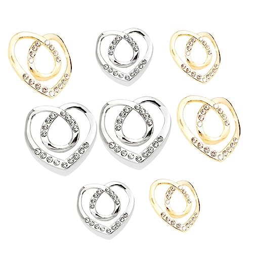 LIOOBO 8Stücke Teiliges T Shirt Clips mit Strass Schalclips Ringe für Kleidung Elegantes Accessoire für Damen Robust und Langlebig Dekorieren von Schals und Kleidungsstücken von LIOOBO
