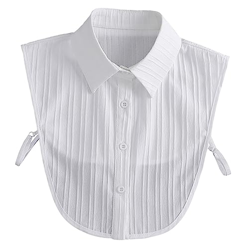 LIOOBO Abnehmbare Damen Fake Collar Vielseitiger Blusenkragen Einsatz Atmungsaktiv und Modisch für Herbst und Frühling Eleganter Mehrzweck Krageneinsatz für Frauen von LIOOBO