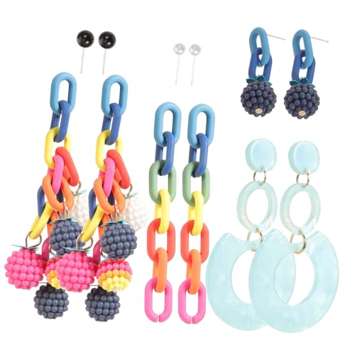LIOOBO Acryl Ohrhänger für Frauen Statement Ohrstecker Bunte Kreative Handgemachte Modeschmuck Langlebige Leichte Dangle Ohrringe Modische Damen Ohrschmuck von LIOOBO