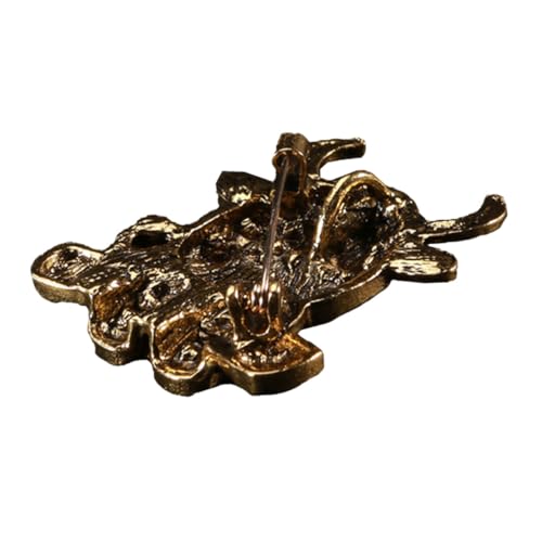 LIOOBO Alloy Cow Brooch mit Funkelnden Strasssteinen Modische Brosche für Damen und Mädchen Vielseitiger Anstecker für Kleid Schal Pullover Party und Alltag Attraktives Design von LIOOBO