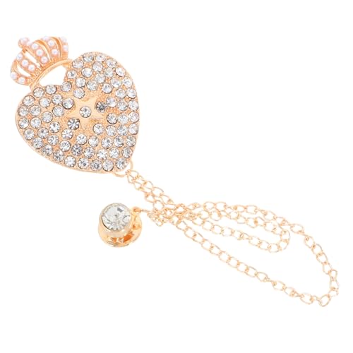 LIOOBO Strass Brosche Damen Mit Kettenträger Und Quaste Brosche Für Kleidung Hemdanstecknadel Mit Edelsteinen Für Geschäft Und Festlichkeiten von LIOOBO