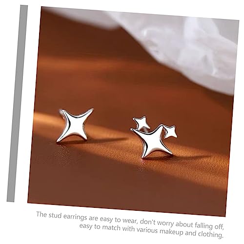 LIOOBO Asymmetrische Stern Ohrringe Damen Ohrstecker Modischer Schmuck Leicht zu Tragen Elegantes Design für Frauen und Freundinnen von LIOOBO