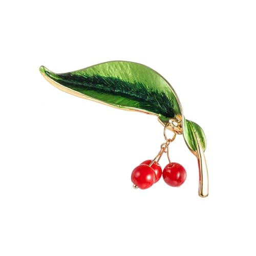 LIOOBO Brosche mit Strass und Fruchtmotiv Kreative Anstecknadel aus Funkelnder Crystal Breastpin für Damen Modisches Accessoire für Hochzeit Geburtstag Weihnachten von LIOOBO