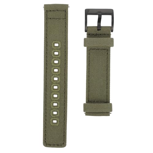 LIOOBO Canvas Uhrenarmband Schnellverschluss Weiches Hautfreundliches Armband für Smartwatch Verstellbares Leichtes Textilband Geeignet für Alltag und Sport von LIOOBO