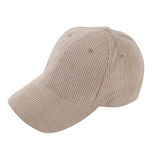 LIOOBO Cord Baseball Cap Snapback Trucker Cap Verstellbare Sportkappe für Den Außenbereich von LIOOBO