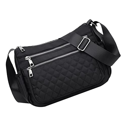 LIOOBO Damen Canvas Umhängetasche Multifunktionale Messenger Bag mit Mehreren Fächern und Elegant für Alltag Reisen Arbeiten und Freizeit von LIOOBO
