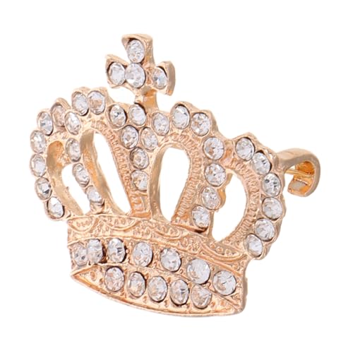 LIOOBO Kronenbrosche Mit Strass Und Perle Brosche Für Damen Schal Und Mantelbrosche Hochzeitsaccessoire Brosche Anzüge Und Oberbekleidung von LIOOBO
