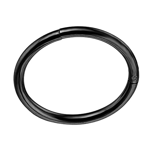 LIOOBO Edelstahl Nasenring Set – 1 Stück Nasenstecker - Dekorativer Kreisring Für Nasenpiercing - Rostfreier Ohrschmuck Für Männer Hypoallergen Stilvoll Und Langlebig von LIOOBO