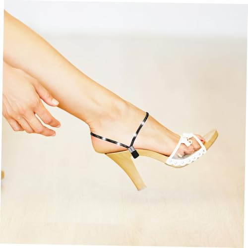 LIOOBO Elastische High Heel Schuhriemen Anti lose Schnürsenkel Damen Pumps Zubehör Komfortable Verstellbare Fersengurte für Sicheres Tragen und Elegantes Design von LIOOBO