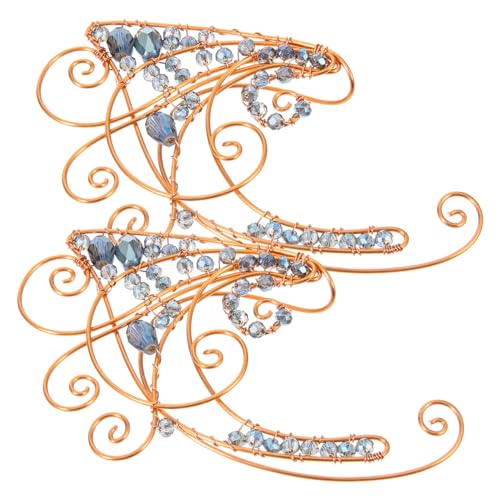 LIOOBO Elfenohr Manschetten Damen Ohrclips Ohrloch Handgefertigt Zarte Ohrklemmen Ohrschmuck für Mädchen Modisch Langlebig Passend zu Party Casual Cosplay von LIOOBO