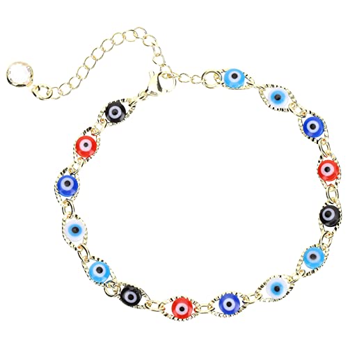 LIOOBO Evil Eye Armband für Damen und Herren Verstellbares Metallarmband mit Kreativen Designs Schützendes Handgelenkschmuckstück Perfektes für Besondere Anlässe LIOOBO Evil Eye Armband für Damen und Herren Verstellbares Metallarmband mit Kreativen Designs Schützendes Handgelenkschmuckstück Perfektes für Besondere Anlässe von LIOOBO