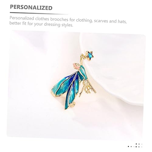 LIOOBO Fairy Brooch Anstecknadel für Damen Hochwertige Legierung Dekorative Kleidungsbrosche Schal und Hut Brosche Sicherer Halt Langlebig und Farbbeständig Modischer Lapel Pin von LIOOBO