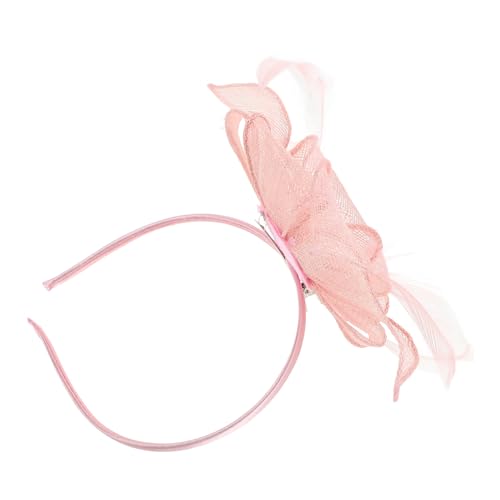 LIOOBO Frauen Tea Party Fascinator Hut Mesh Blumen Stirnband Braut Haarband Fascinator Caps Haar Topper Für Cocktail Hochzeit Für Frauen Mädchen von LIOOBO