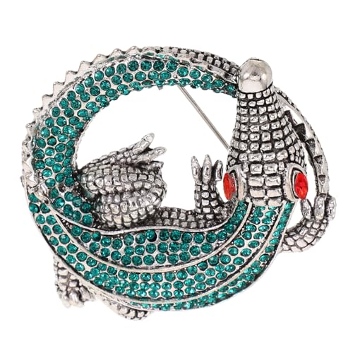 LIOOBO Strass-tierbrosche Für Männer Mit Sicherheitsnadel Glitzernde Brosche Im Vintage-stil Schalbrosche Als Tier-anstecknadel Für Anzüge Jacken Und Rucksäcke von LIOOBO