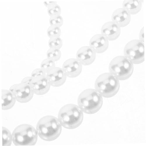 LIOOBO Handgefertigte Perlen Schuhkette Weiß Ketten Schuhschmuck Sneaker Charm Boot Accessoire Elegante Langlebige Schuhdekoration für Frauen und Mädchen von LIOOBO