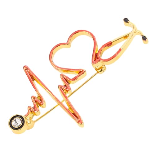 LIOOBO Kreative Brosche Modisches Accessoire Herzförmige Brosche Dekorative Brustnadel Schmuck Für Frauen Und Mädchen von LIOOBO