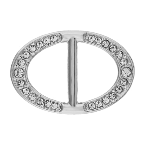 LIOOBO Hochwertiger Schalring Hochwertigem Elegantes Design für Damen als zu Weihnachten oder Valentinstag für Schals und Tücher Silber von LIOOBO