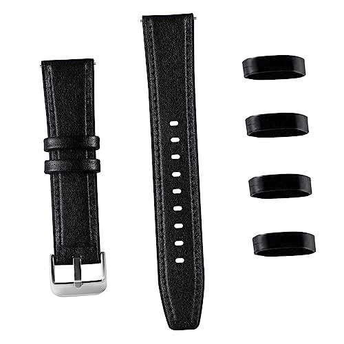 LIOOBO Hochwertiges Teiliges Schwarzes Uhrenarmband mit Strapazierfähigem Ersatzband und Armband Schlaufen Komfortabel Langlebig Verstellbar für Herren und Damen Alltag und Business LIOOBO Hochwertiges Teiliges Schwarzes Uhrenarmband mit Strapazierfähigem Ersatzband und Armband Schlaufen Komfortabel Langlebig Verstellbar für Herren und Damen Alltag und Business von LIOOBO
