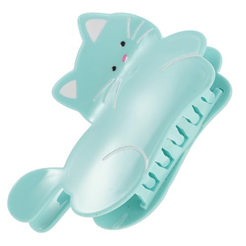 LIOOBO Süße Katzenhaarspangen für Damen Kleiner Haarspangen in Katzenform Niedliche Haarspangen Himmelblau für Halloween und Alltagslooks von LIOOBO