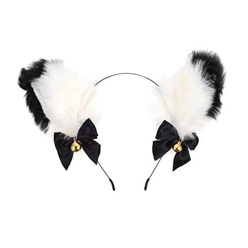 LIOOBO Katzenohr Haarreif Plüsch Süßes Cosplay Haarband für Kinder und Erwachsene für Partys und Halloween von LIOOBO