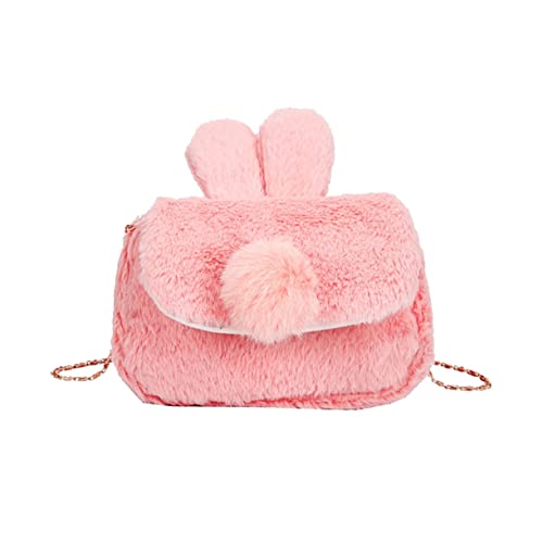 LIOOBO Hasen-umhängetasche Aus Plüsch Mit Kreativem Design Multifunktionale Schultertasche Für Mädchen Leicht Tragbar Für Alltag Und Einkaufen von LIOOBO