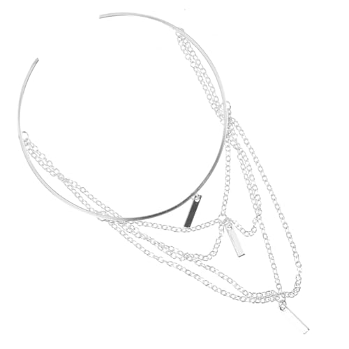 LIOOBO Verstellbare Kettenarmmanschette Metall für Damen Oberarm Armband mit Quaste und Minimalistischen Design Eleganter Armschmuck für Besondere Anlässe von LIOOBO