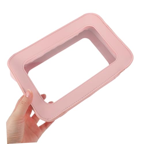 LIOOBO Kleine Kosmetiktasche Damen Wasserabweisend PVC Makeup Pouch Reise Schminktasche mit Reißverschluss Vielseitig Wiederverwendbar für Outdoor Urlaub Camping Alltag von LIOOBO