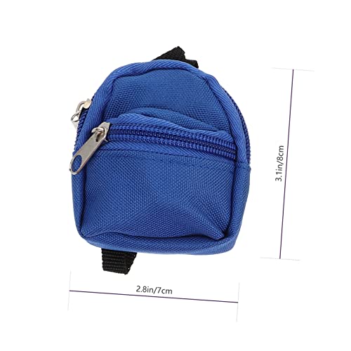 LIOOBO Kleiner Puppen Rucksack 4 Stück Umweltfreundliches Material Leicht Praktisch Selbstgemacht Puppenzubehör für Miniaturhäuser Kleiner Schultaschen für Kinder von LIOOBO