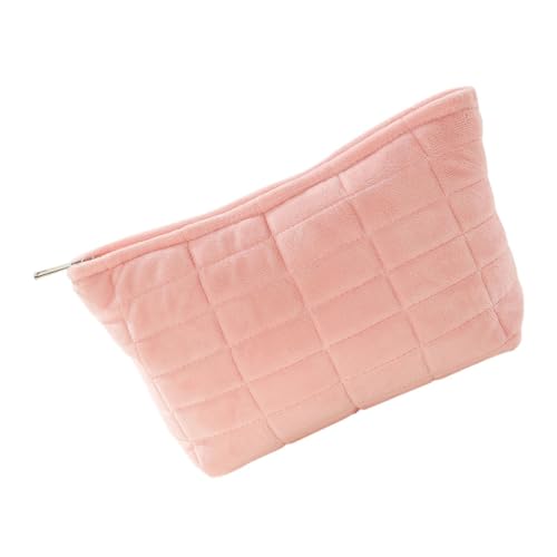 LIOOBO Kosmetikbeutel Plüsch Großer Make Up Organizer für Damen Praktische Reisetasche für Schreibwaren Leicht Kompakt für Unterwegs Pinkfarben von LIOOBO