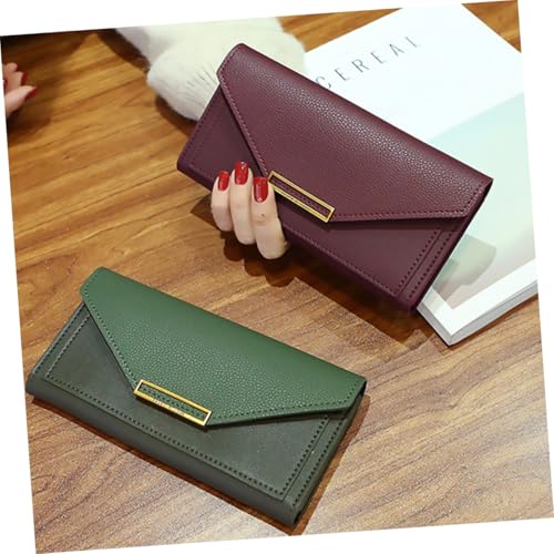 LIOOBO Langformatige Retro Damen Geldbörse aus Robustem Multifunktionales Portemonnaie mit Mehreren Fächern Großes Stauraum Design für Karten Bargeld und Kleinteile Praktische und LIOOBO Langformatige Retro Damen Geldbörse aus Robustem Multifunktionales Portemonnaie mit Mehreren Fächern Großes Stauraum Design für Karten Bargeld und Kleinteile Praktische und von LIOOBO