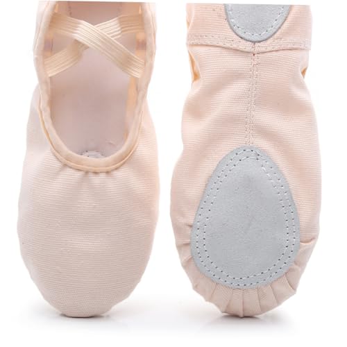 LIOOBO Leichte Elastische Ballettschuhe Schnürsenkellos mit Rutschfester Sohle Flexibel für Erwachsene Geeignet für Yoga Ballett Tanz und Alltag von LIOOBO