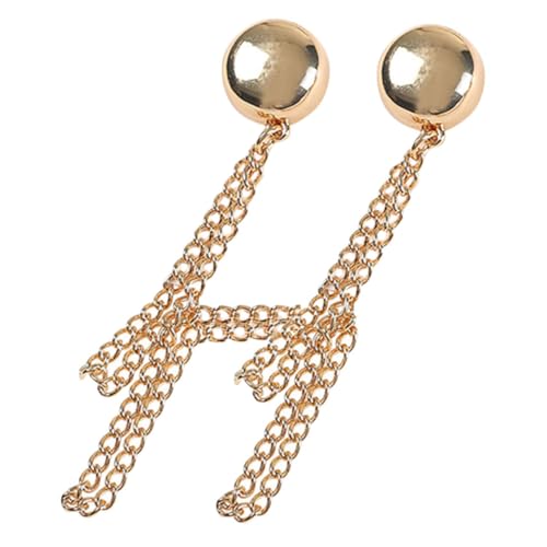 LIOOBO Magnetische Brosche für Damen Modischer Clipschal für Pullover Cardigans und Schals Dekorative Magnetverschluss mit Kette Gold Vielseitiges und Accessoire für von LIOOBO