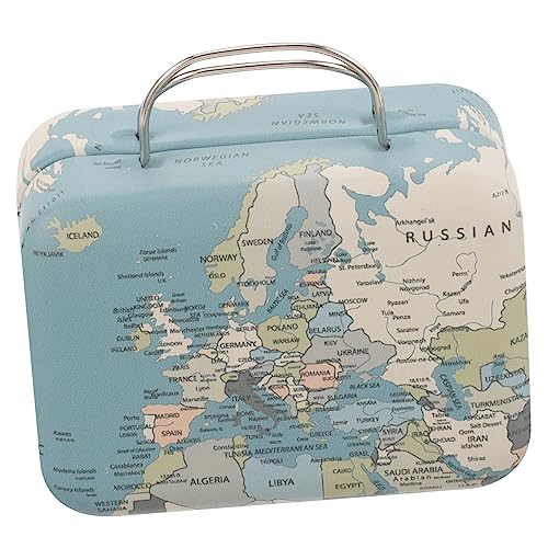 LIOOBO Mini Retro Koffer Wimpernverpackungsbox Handheld Kosmetik und Schmuck Aufbewahrung Kreative Reisebox für Kleinigkeiten und Erinnerungen to Design von LIOOBO