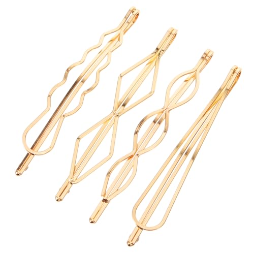 LIOOBO Minimalistische Haarschmuck Clips Aus Legierung – Geometrische Haarspangen in Elegantem Gold Für Hochsteckfrisuren Und Brautschmuck – Perfekte Haaraccessoires Für Besondere von LIOOBO