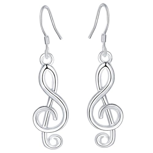 LIOOBO Musiknoten Ohrstecker Damen Leichtes Langlebiges Metall Modisches Kreatives Accessoire Eleganter Stilvoller Minimalistischer Ohrschmuck für Alltag und Besondere Anlässe von LIOOBO