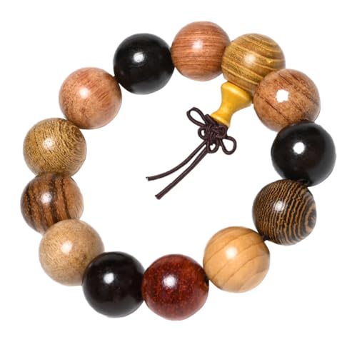 LIOOBO Holzperlenarmband Für Männer Buddha-perlenhandschmuck Holzarmbänder Holzperlenarmband Für Herren von LIOOBO