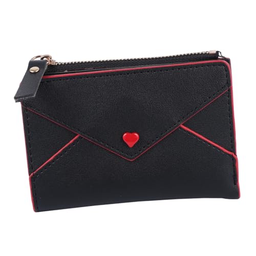 LIOOBO PU Geldbörse Damen Quadratisch mit Separatem Münzfach Kartenfächer Farbenfrohes Portemonnaie für Outdoor Schadstofffreies Material Geruchsneutral Praktische Aufbewahrung von LIOOBO