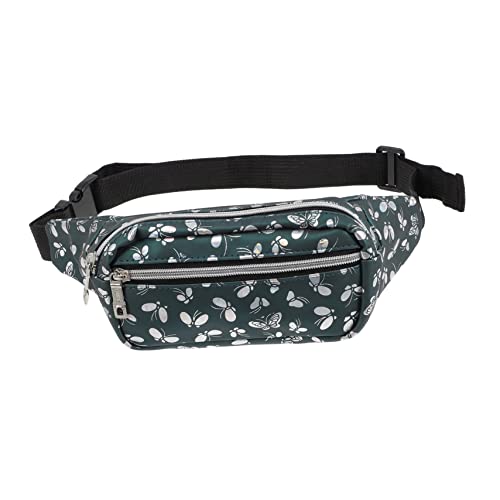 LIOOBO Fanny Pack Damen wasserdichte Pu Hüfttasche Für Outdoor Aktivitäten Einstellbare Gürteltasche Für Reisen Sport Und Freizeit Modisches Design Mit Buntem Blumenmuster von LIOOBO