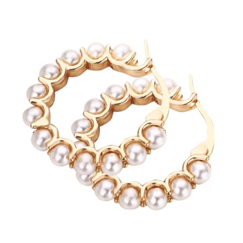 LIOOBO Perlen Creolen Ohrringe Damen Form Leicht Ohrschmuck Elegant Alltag Party Hochzeit LIOOBO Perlen Creolen Ohrringe Damen Form Leicht Ohrschmuck Elegant Alltag Party Hochzeit von LIOOBO