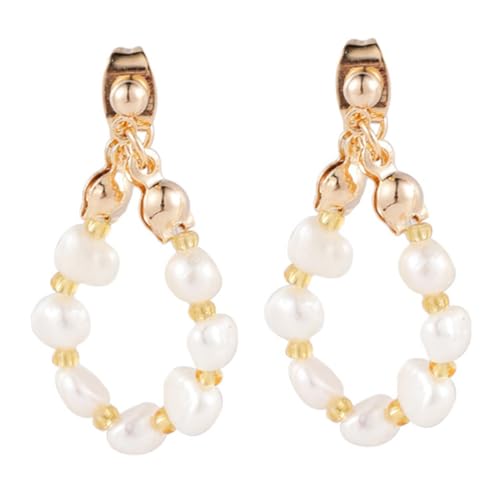 LIOOBO Perlenohrringe Damen Tropfen Ohrhänger Elegant Court Style Eardrop Hängend Vintage Stil für Mädchen und Frauen Geschenkidee für Geburtstag und Besondere Anlässe von LIOOBO